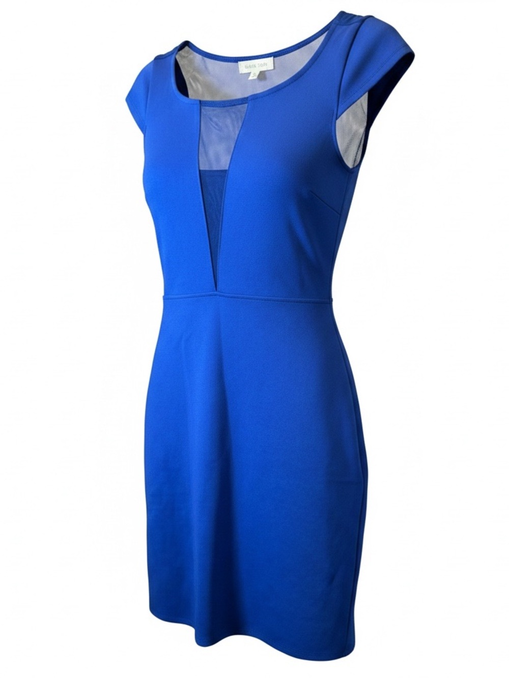 ELECTRIC BLUE Black Swan Dress Size S Sleeveless Bodycon Cocktail Dress